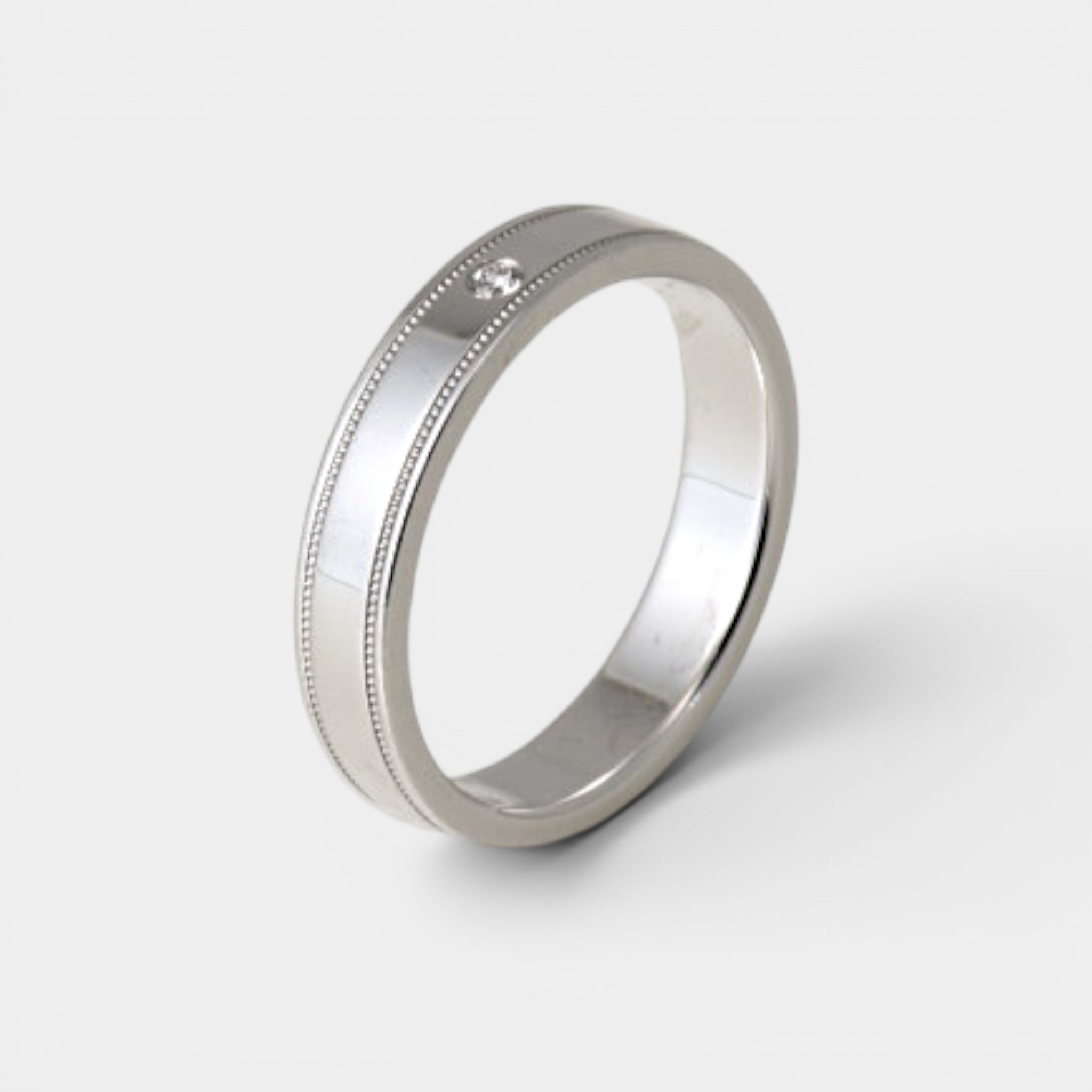 티파니 투게더 더블 밀그레인 1P 밴드링 4MM
